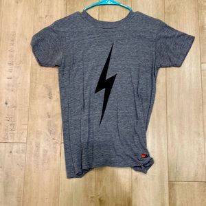 Aviator nation size 14 in kids but fits medium women.